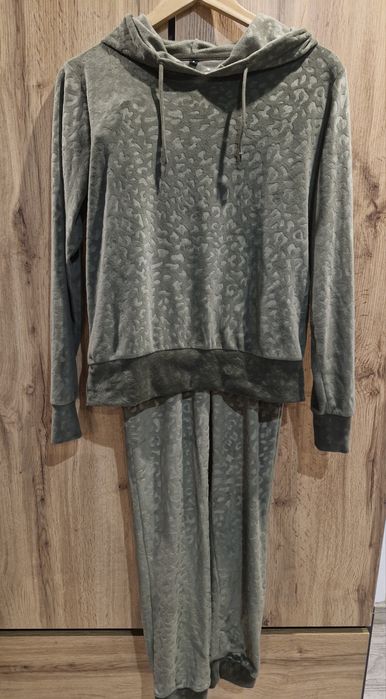 Komplet dres damski , khaki zieleń  - S