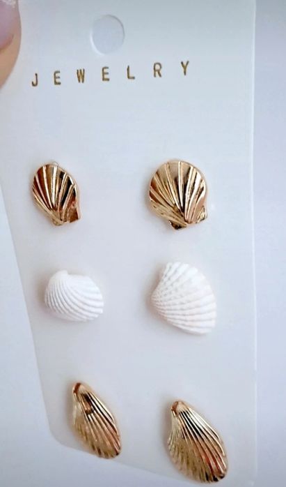Zestaw kolczyków muszelki Nowe