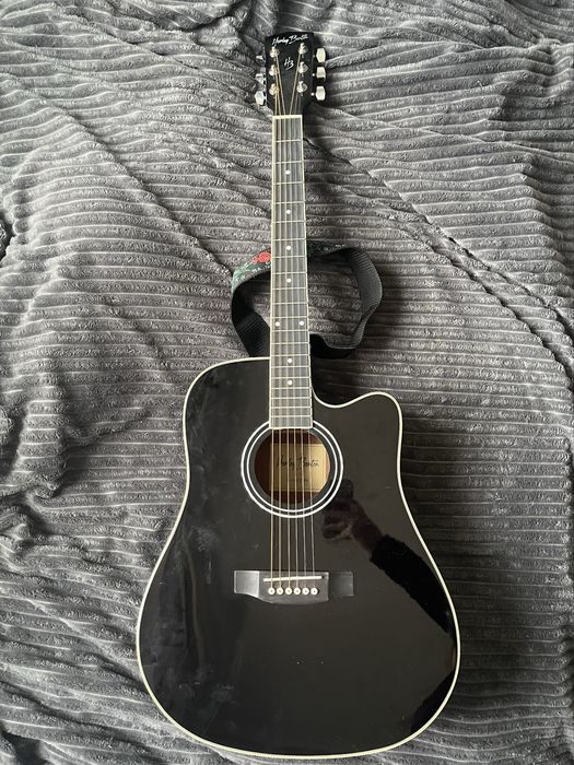 gitara elektroakustyczna Harley Benton D-120CE BK + pokrowiec