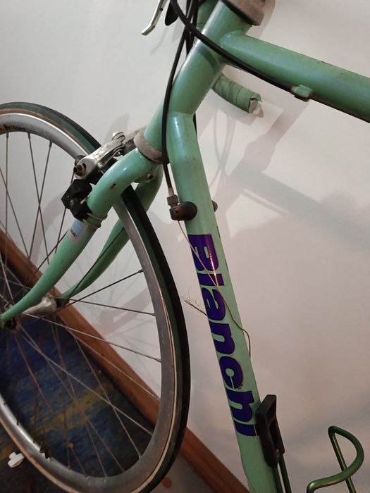 Bicicleta Bianchi Celeste Clássica Italiana, Reparto Corse, Anos 80/90