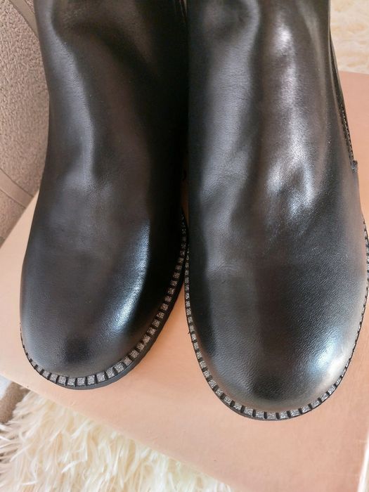 Кожаные ботинки полуботинки натуральная кожа демисезонные р.36