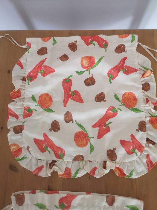 Conjunto de dois sacos em tecido com padrão