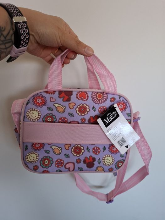 Mochila escolar+Lancheira e OFERTA de estojo duplo Minnie Mouse