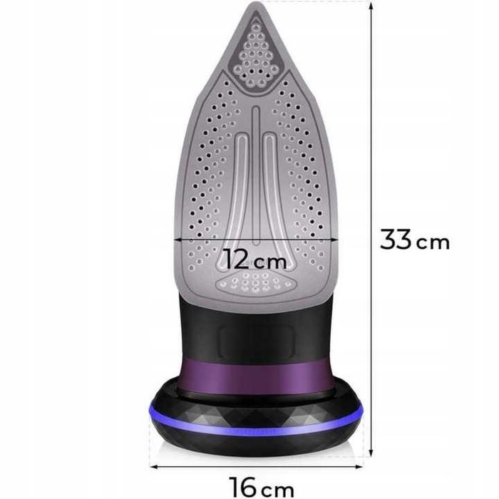 NIEZAWODNE Żelazko bezprzewodowe parowe ceramiczna powłoka duża moc