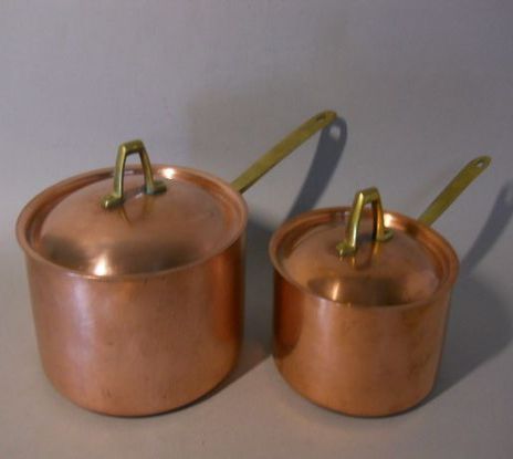 Медные кастрюли и керамическая запеканка