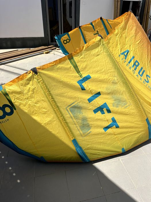 Kite Airush Lift V3 8m – Bom Estado – Excelente Kite Saltos de Big Air