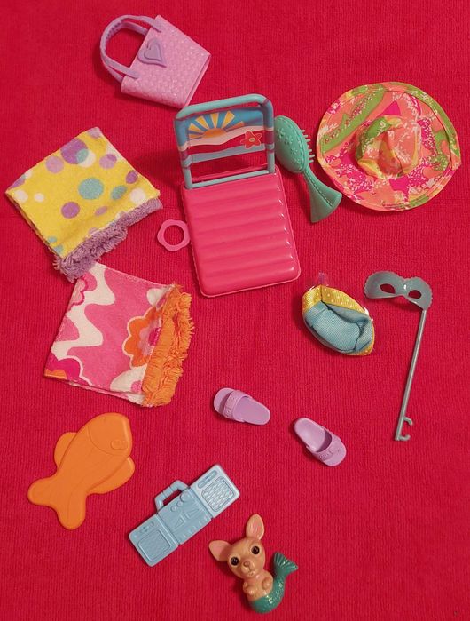 Seis bonecas Wee 3 friends Mattel e acessórios