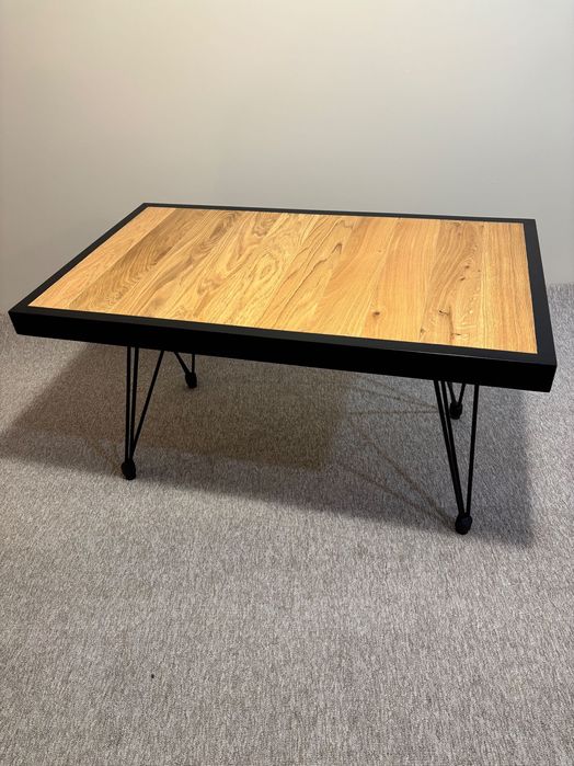 Stolik kawowy  z litej dębiny ręcznie robiony