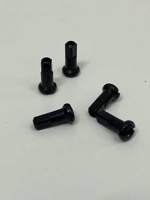 Nypel nyple rowerowe DT SWISS. 2.0/12 mm czarne mosiądz