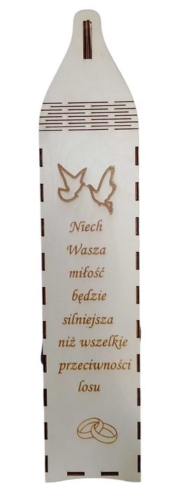 Elegancka drewniana skrzynka personalizowana