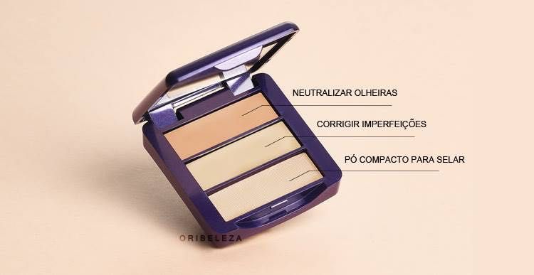 Kit Correção (Olheiras, Imperfeições + Pó Compacto) - Super Preço