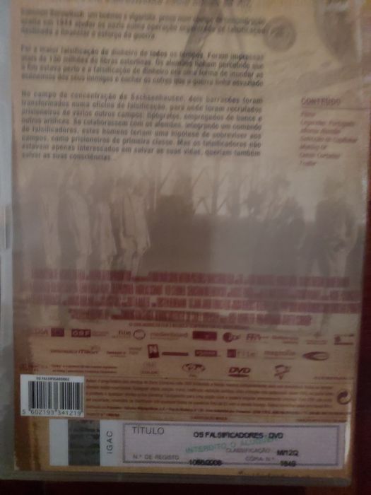 DVD OS FALSIFICADORES. NOVO POR abrir.