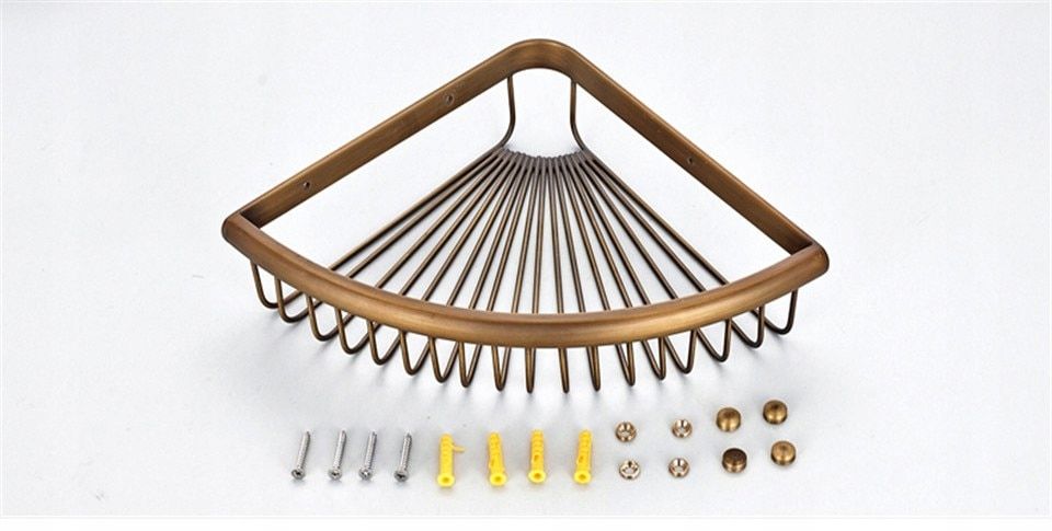 MSA28-710A Półka prysznicowa koszyk RETRO stare złoto