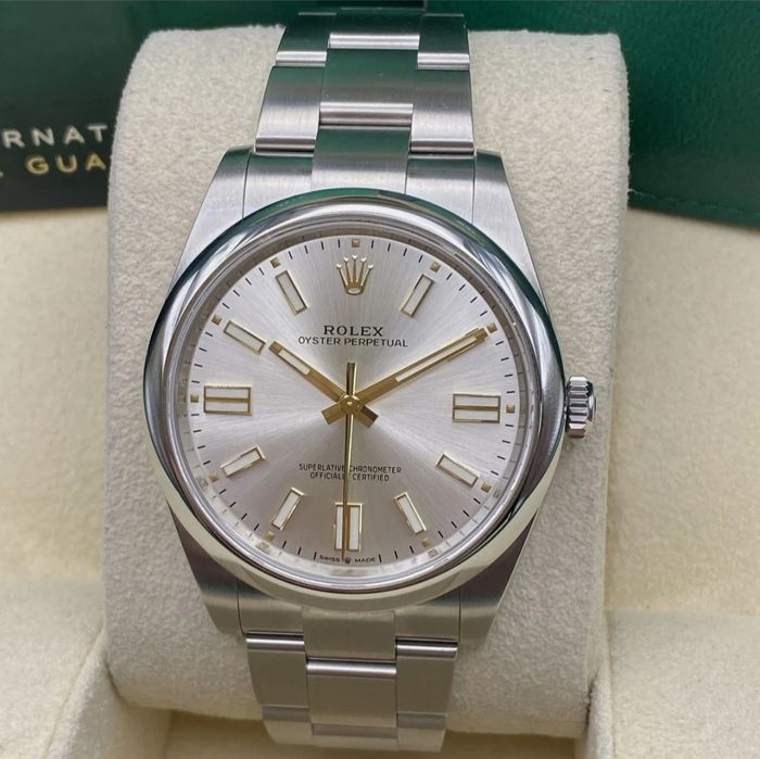 Rolex Oyster Perpetual Silver Dial