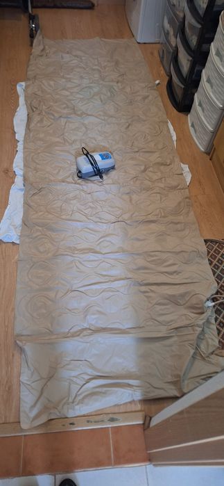 Cama articulada + colchão ortopédico + colchão ati-escara