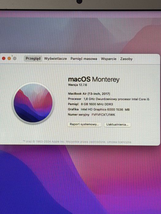 MacBook Air i5 8GB 128GB