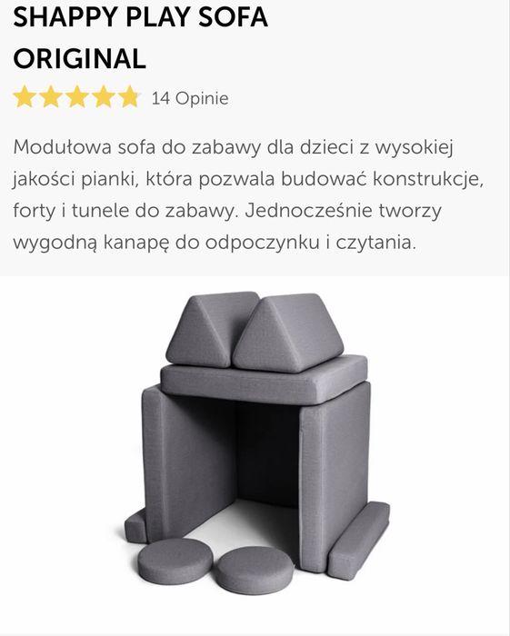 Sofa shappy ultra plush dark grey