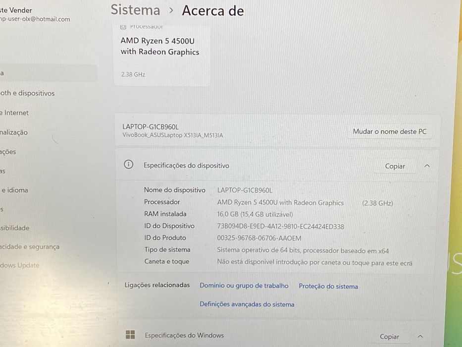 Computador portatil Asus vivo