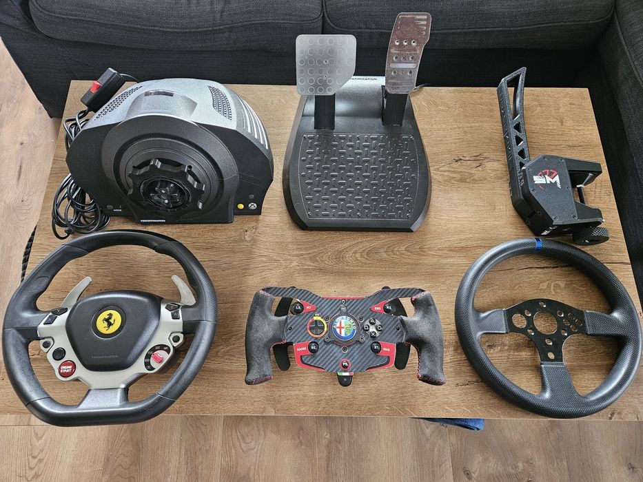 Simrig: Thrustmaster TX 458 Italia + kierownica F1 + stojak
