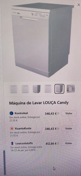Máquina de lavar Candy