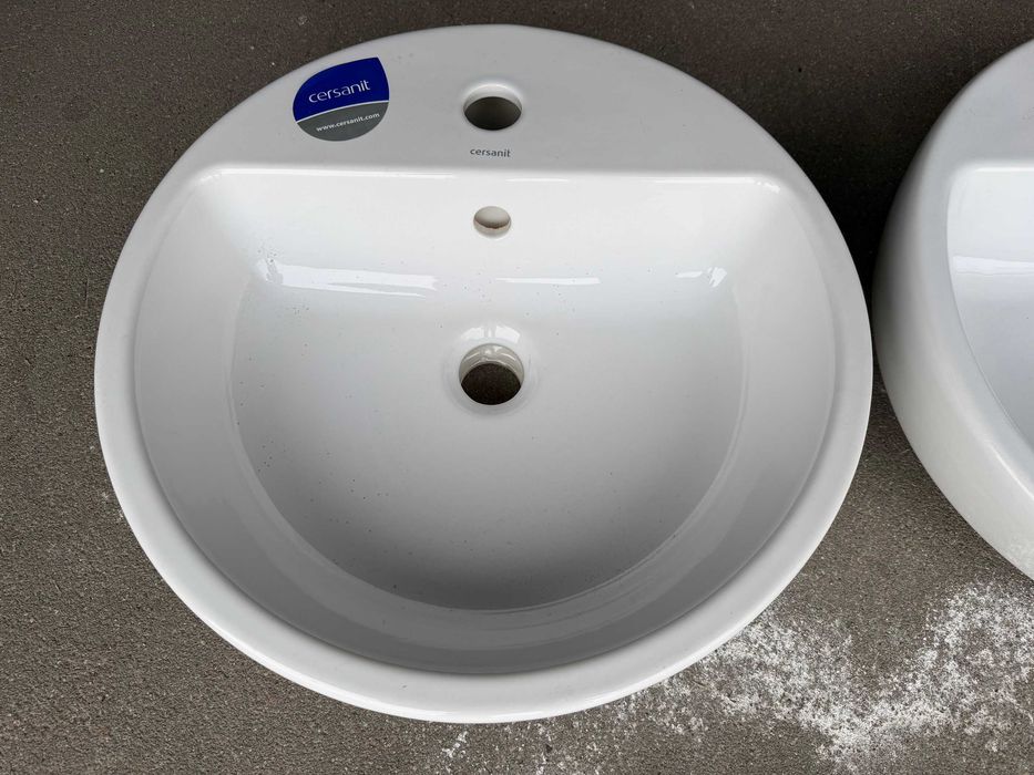 Umywalki nablatowe CERSANIT średnica 43 cm - NOWE