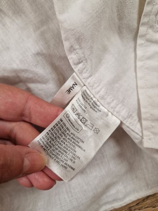 Koszula h&m bawełna len galowo 9/10 lat