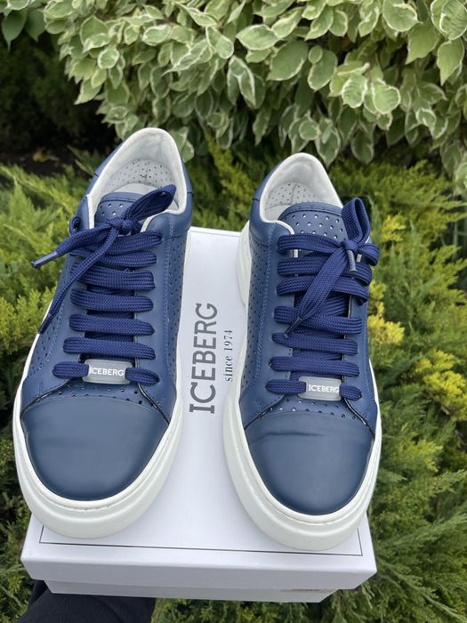 Чоловічі шкіряні кросівки Iceberg