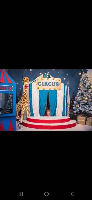 Cenário CIRCO — Booth + Palco + Pedestal