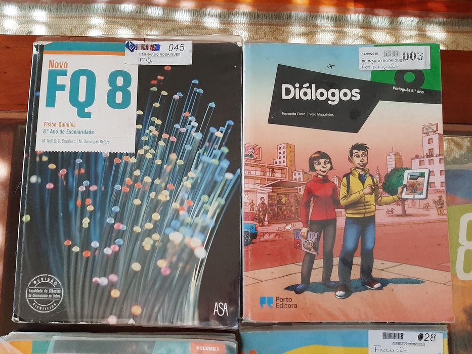 Diversos Manuais/Cadernos de actividades do 8° Ano.