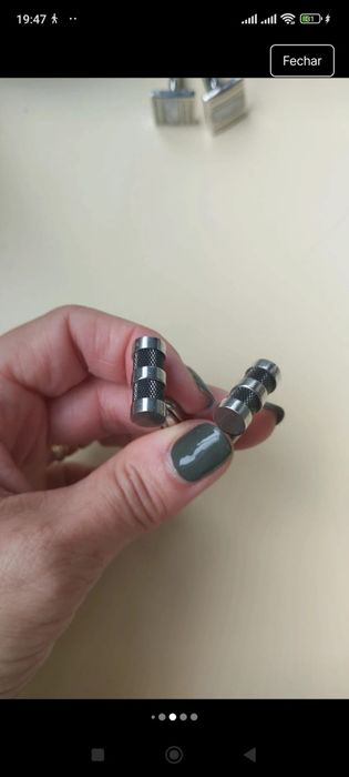 4 Botões de Punho de homem super elegantes e novos. Preço do conjunto