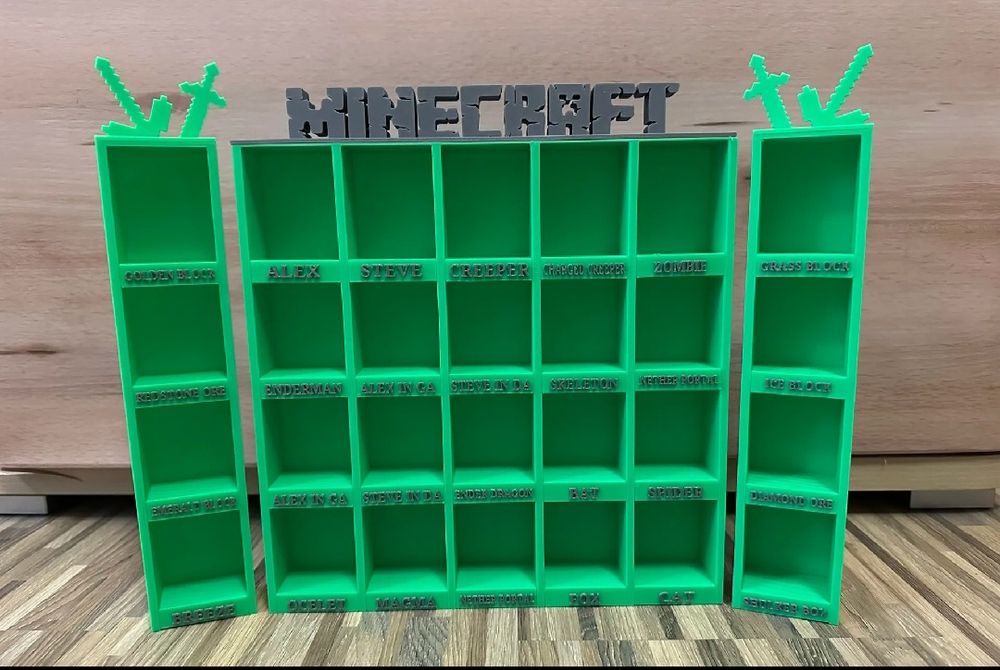 Стенд / Підставка / Поличка для Фігурок Kinder Minecraft з Майнкрафт