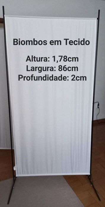 2 Biombos em Tecido