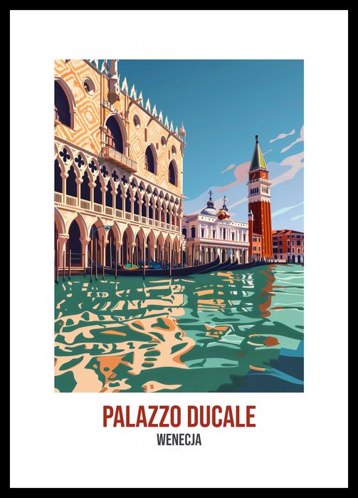 Plakat 30x45cm Palazzo Ducale