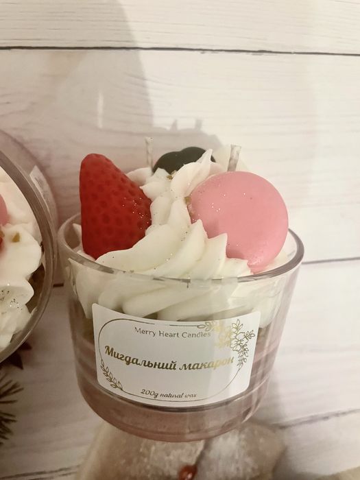 Свічка ручної роботи подарунок аромасвічка декор