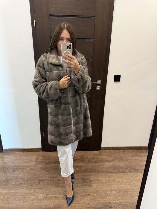 Futro naruralne z norek L XL