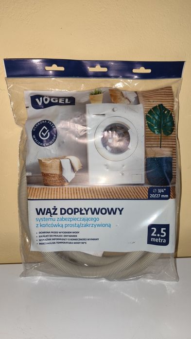 Wąż dopływowy VOGEL Aquastop Do pralek i zmywarek 2,5 m
