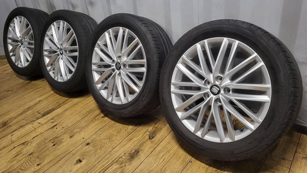 Felgi Seat 18" 5x112 z oponami 225/50 R18 Ateca Leon Alhambra Tarraco