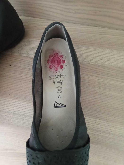 Туфлі балетки 42 розмір на повну ногу шкіра