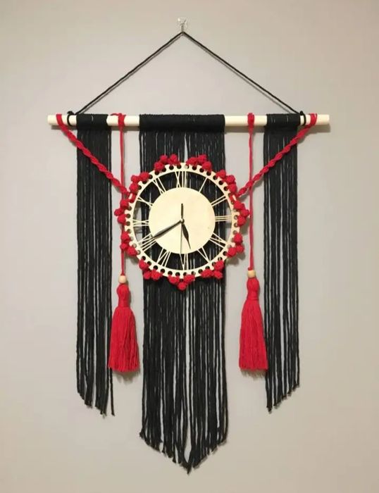 Makramy, koszyki, zegarki, kwietniki