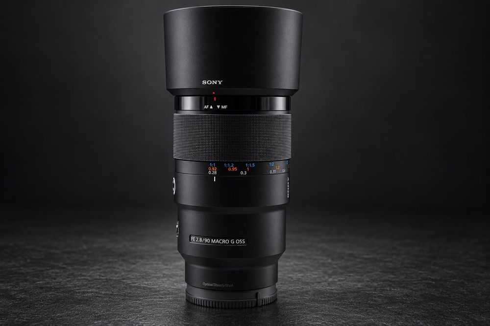 Sony FE 90mm f/2.8 Macro G OSS — 1:1 | Full-Frame | Excelente Estado