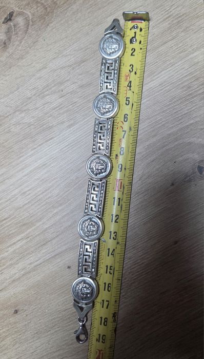 Bransoletka srebrna 925 w stylu Meduzy Versace