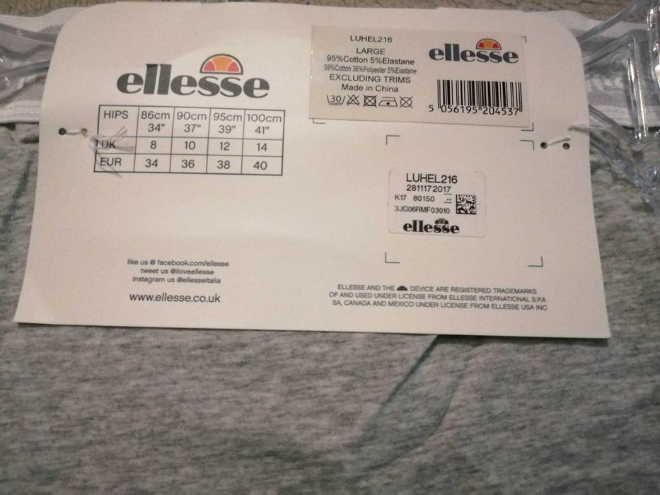 ELLESSE 2 Pack 2 x Figi Nowe Majtki Damskie Eur 42 Oryginalne 100%