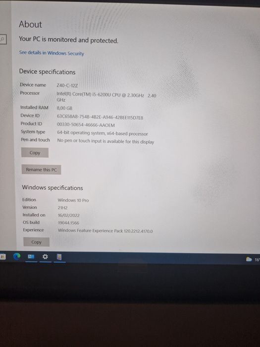 Toshiba IntelCore