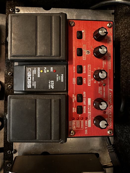 Uni Vibe, MXR Prime Od, Boss RC, POG