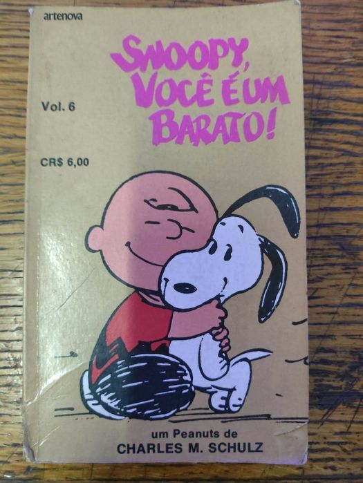Livro volume 6 da série de gibis de bolso "Snoopy, Você é um Barato!"
