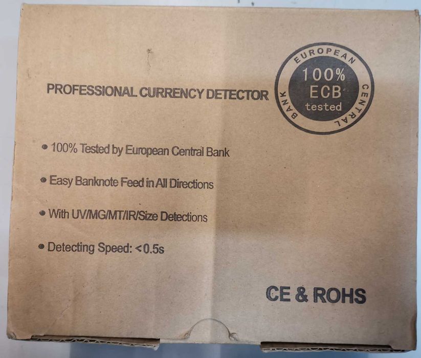 Detetor Automático de Notas Falsas Euro (Novo em caixa)