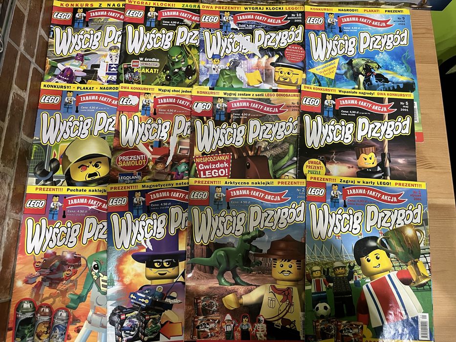 Miesięcznik Lego „Wyścig Przygód” - cała seria