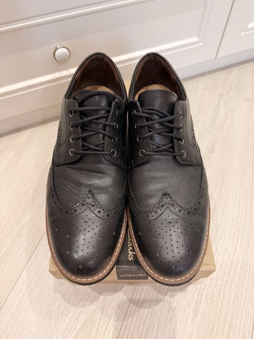 Туфлі напівчеревики чоловічі Clarks шкіра р.46