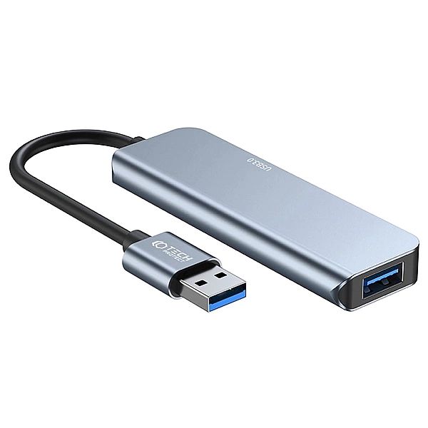 HUB Tech-Protect V0/5w1 USB-A - USB-A 3.0 / 3x USB-A 2.0 / USB-C - sza
