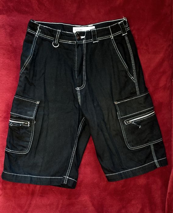 Джинсовые шорты Bershka на подростка, чёрные, 34 размер